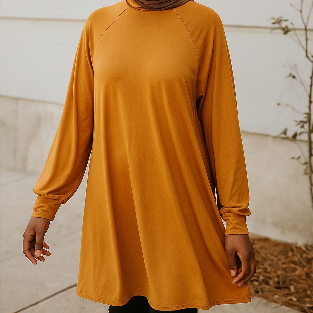 Love, Fire Women’s Mustard Yellow Tunic Top